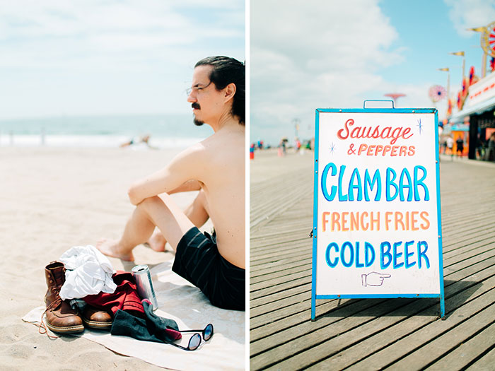 coney island engagement photographer, coney island wedding photographer, coney island modern photographer, nyc beach engagement shoot, beach engagement shoot photographer nj