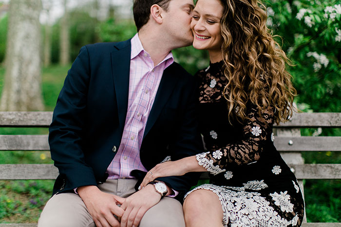 modern central park photographer, engagement shoot