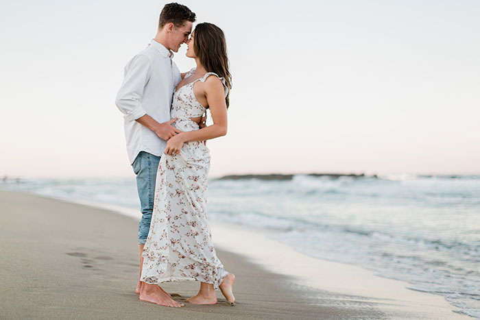 asbury park engagement photographer, couple, beach