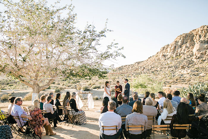 joshua tree wedding, ceremony