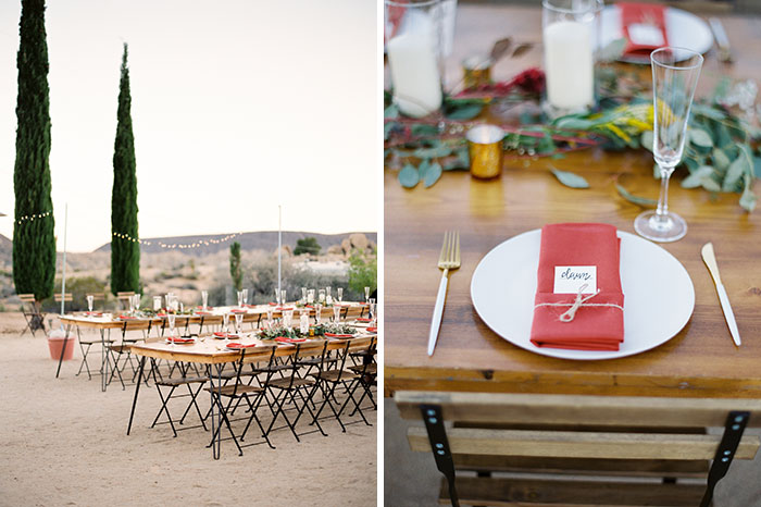 joshua tree wedding, reception